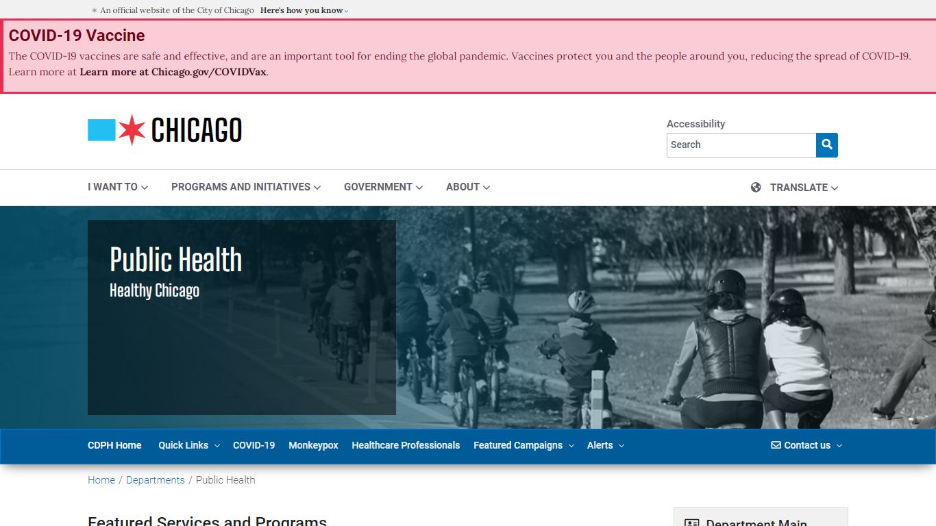 City of Chicago :: Public Health